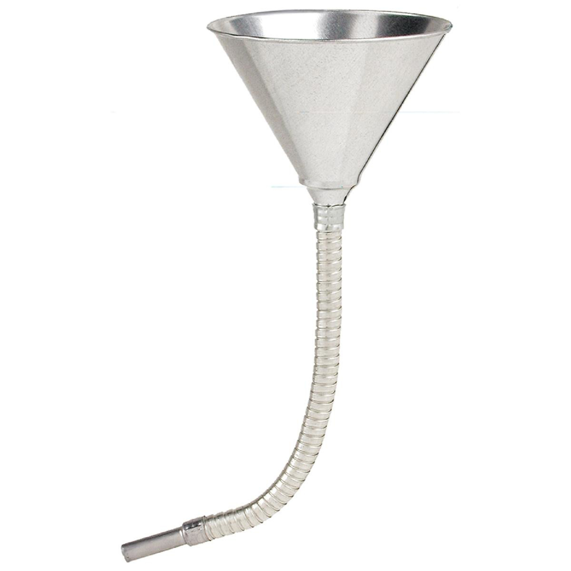 Plews Edelmann Utility Funnel — 5.75in. Dia., 17.5in. Length, 1 Qt. Capacity, Tapered Tip, Screen Filter, Model# PLW75-007